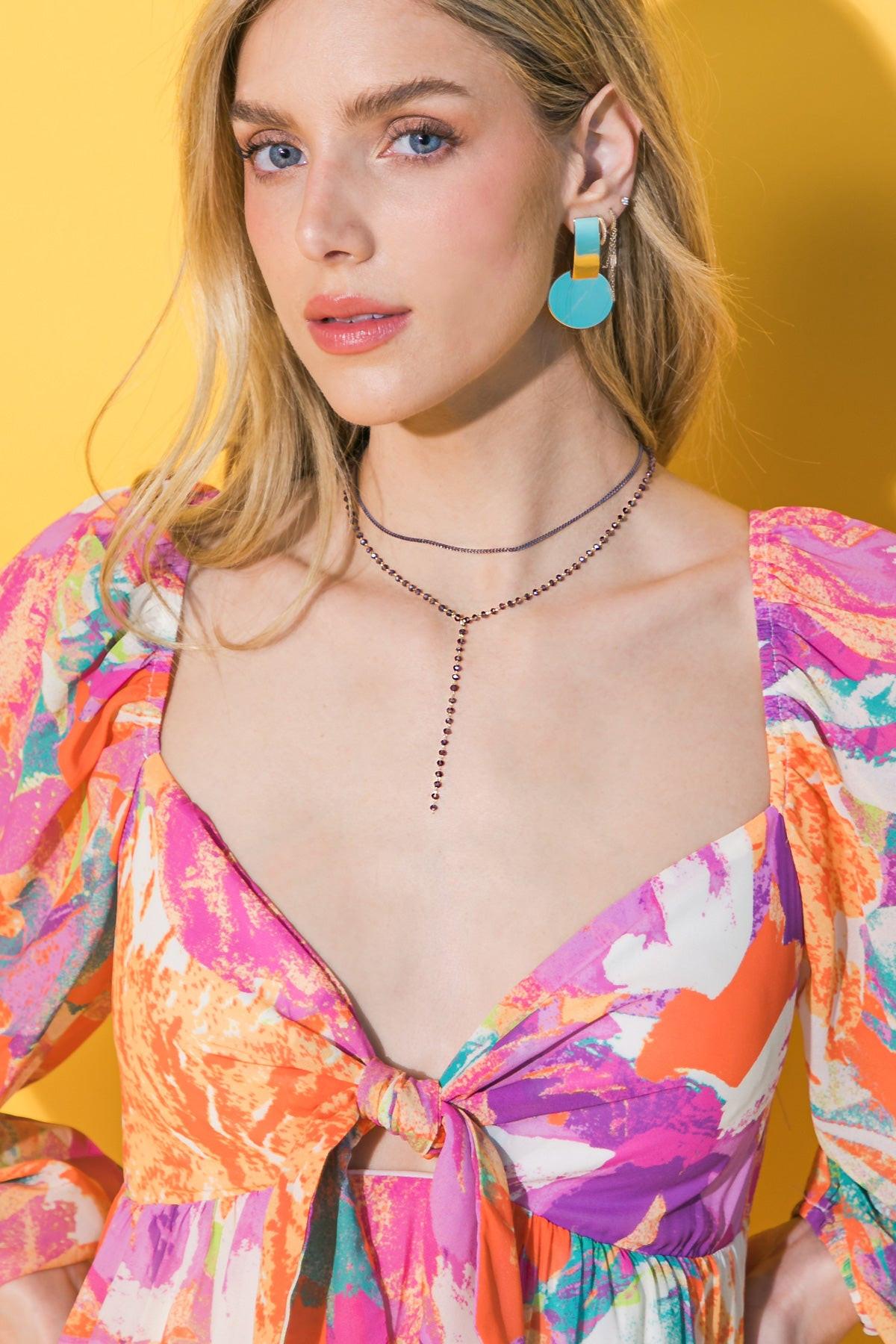 BEADED Y NECKLACE Flying Tomato