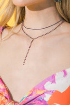 BEADED Y NECKLACE Flying Tomato