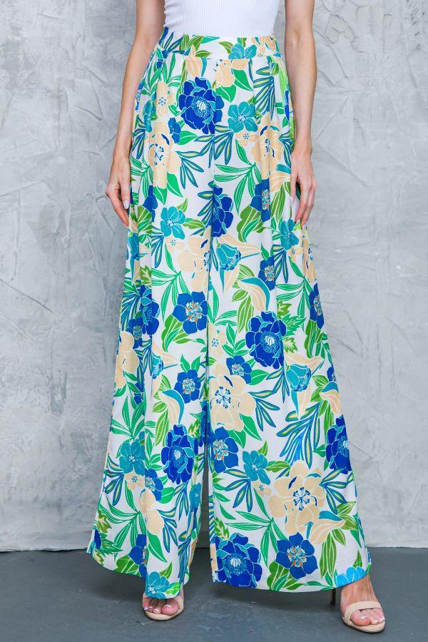 FLORAL IN THE WORLD WOVEN PANTS Flying Tomato