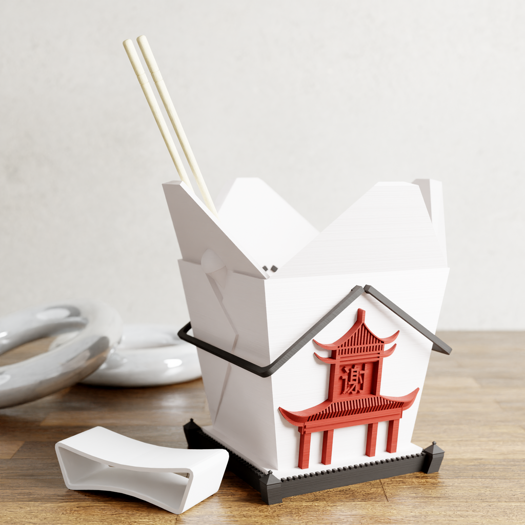 Chinese Takeout Planter Modernized Pottery