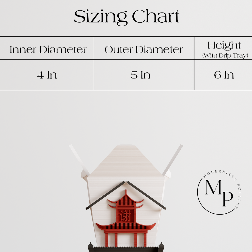 Chinese Takeout Planter Modernized Pottery