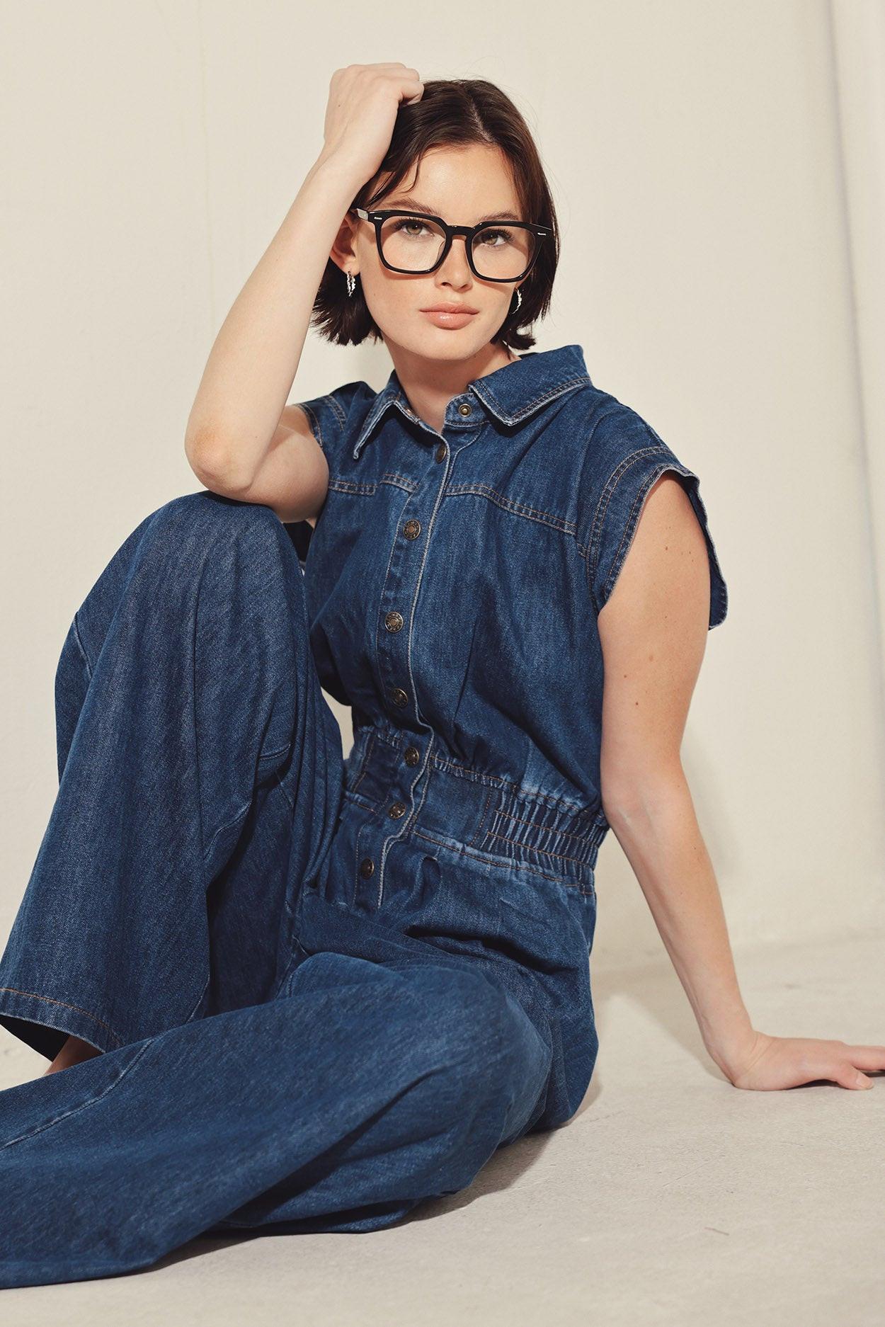 POWER PLAY DENIM JUMPSUIT Flying Tomato