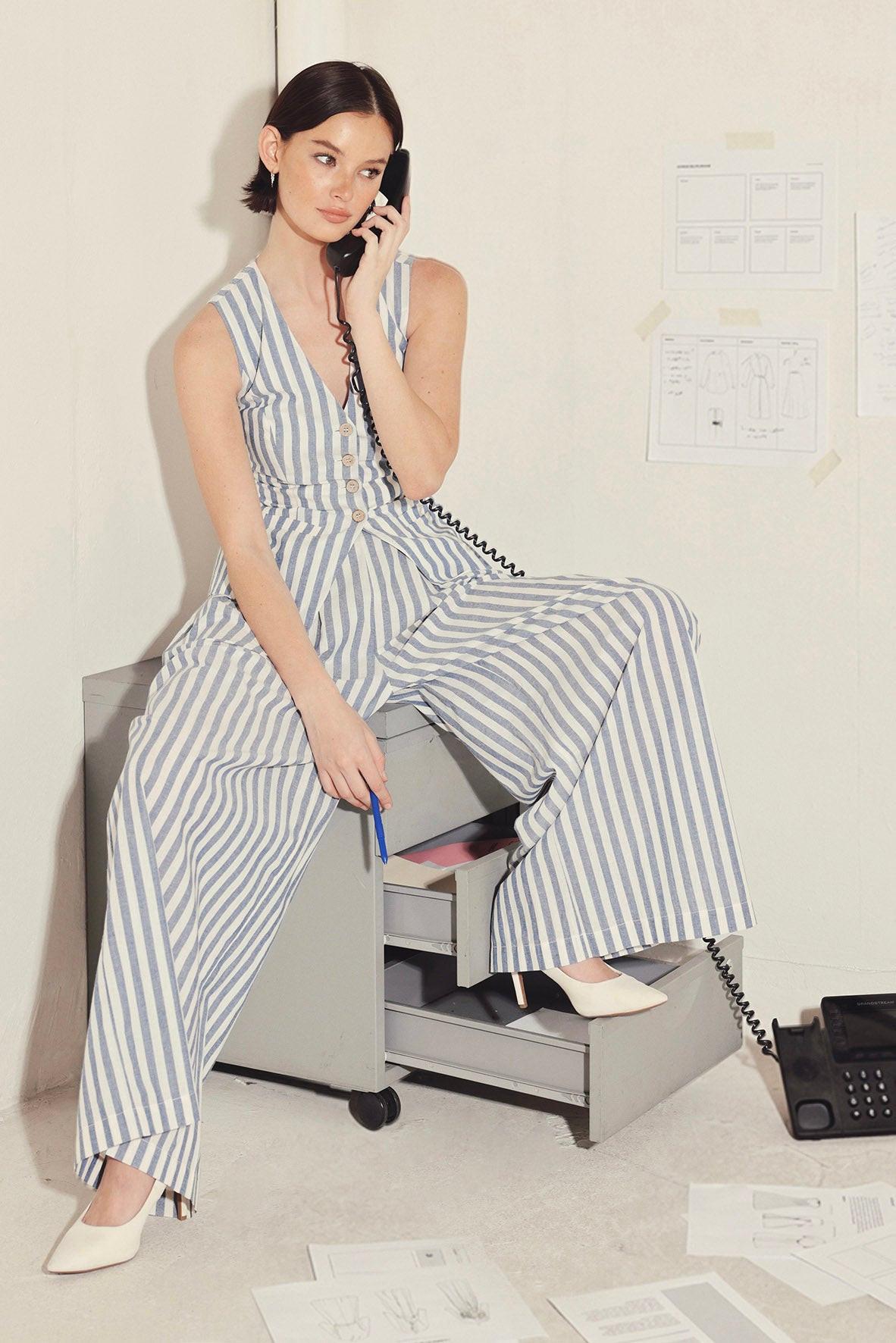 [PREORDER] OCEAN DRIVE RHYTHM WOVEN VEST Flying Tomato