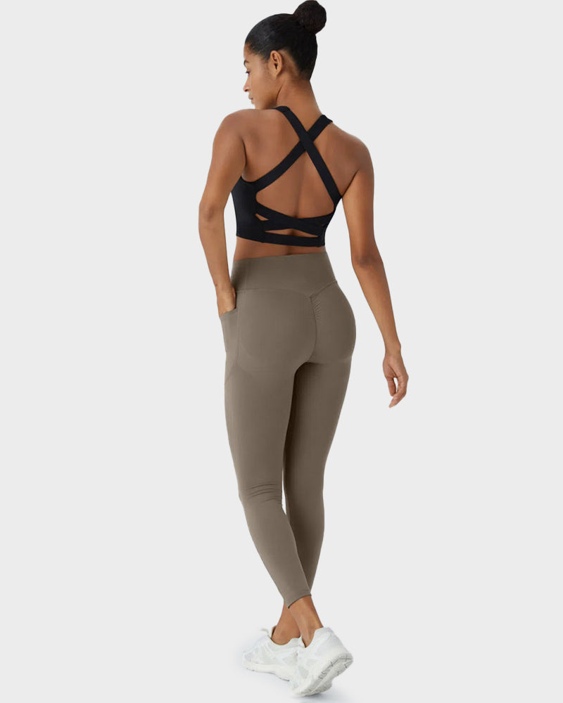 Tummy Control Butt-Lifting Training Leggings with Pockets SheCurve