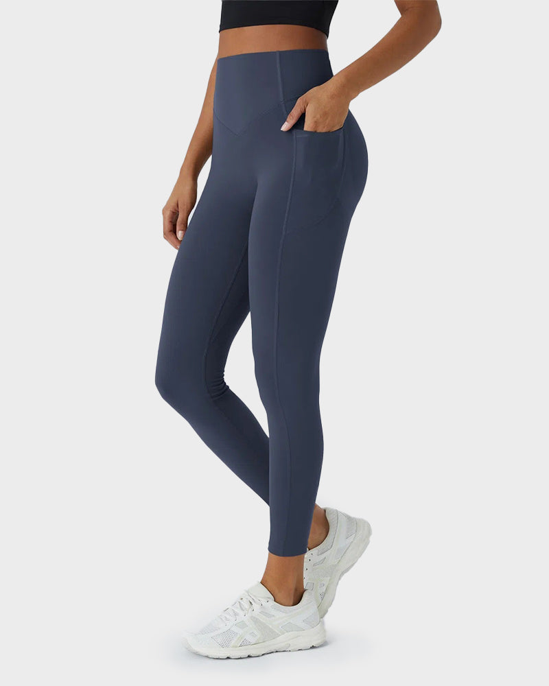 Tummy Control Butt-Lifting Training Leggings with Pockets SheCurve