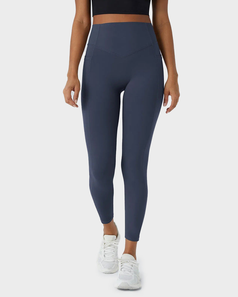 Tummy Control Butt-Lifting Training Leggings with Pockets SheCurve