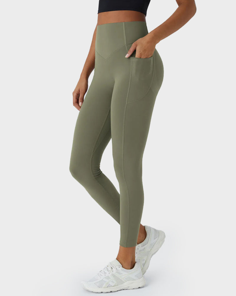 Tummy Control Butt-Lifting Training Leggings with Pockets SheCurve