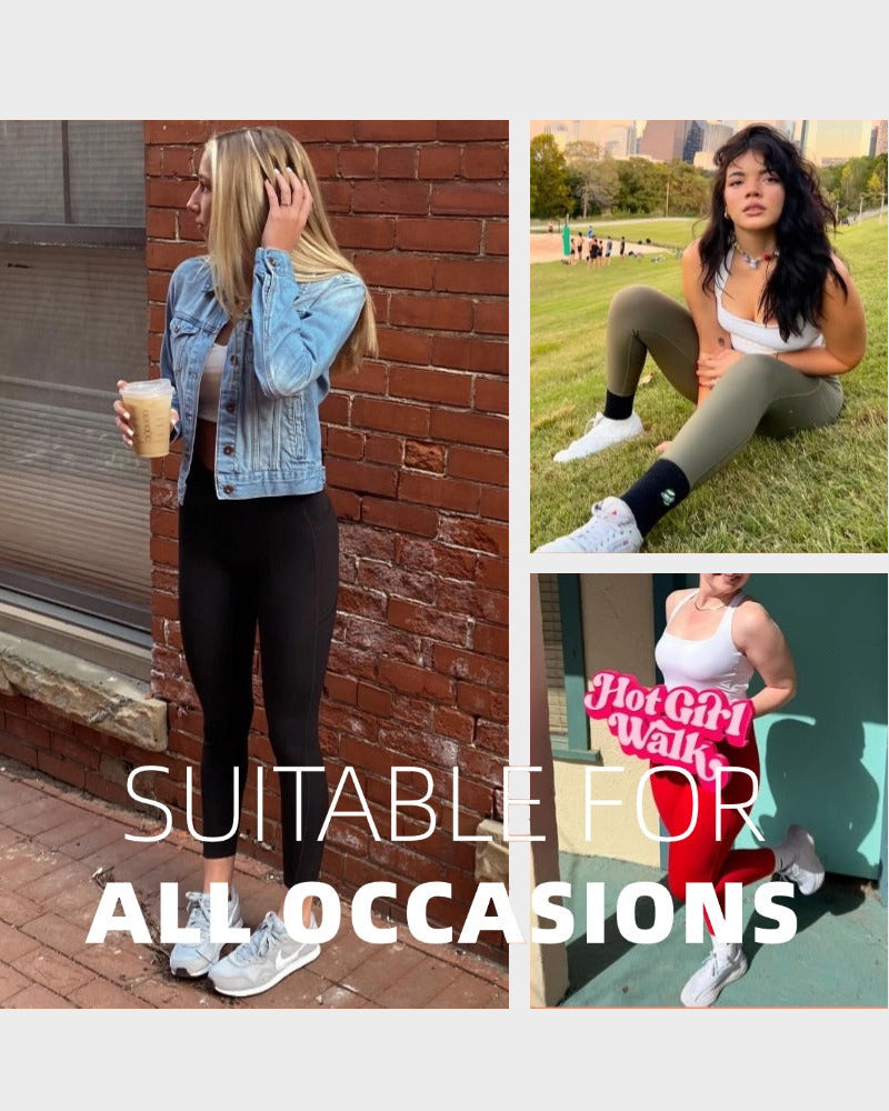 Tummy Control Butt-Lifting Training Leggings with Pockets SheCurve