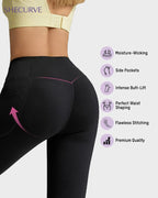 Tummy Control Butt-Lifting Training Leggings with Pockets SheCurve