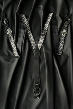 Sicily Chalk White Floral Patterned Silk Suspenders ETNA