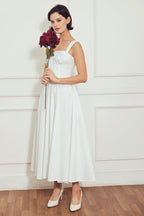 SWEETHEART SERENADE WOVEN MIDI DRESS Flying Tomato