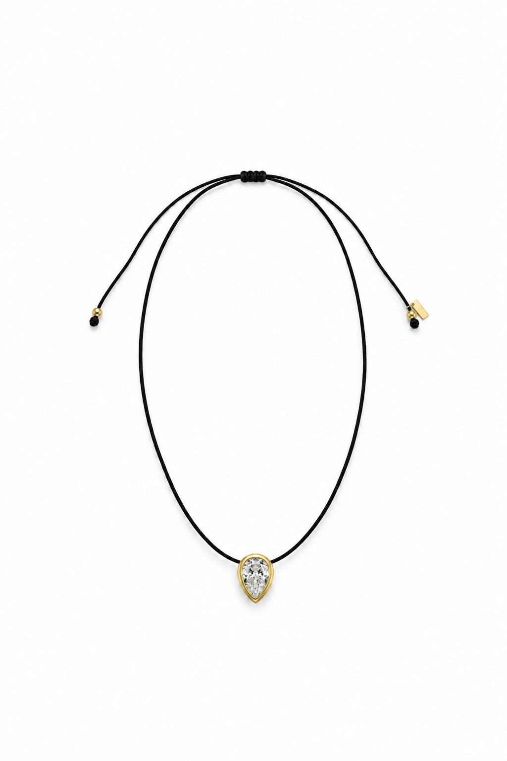 Viera Teardrop Cord Necklace