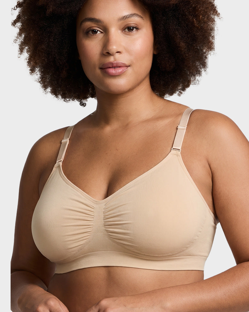 Women's Full Coverage Non-Padded Wireless Sculpt Bra