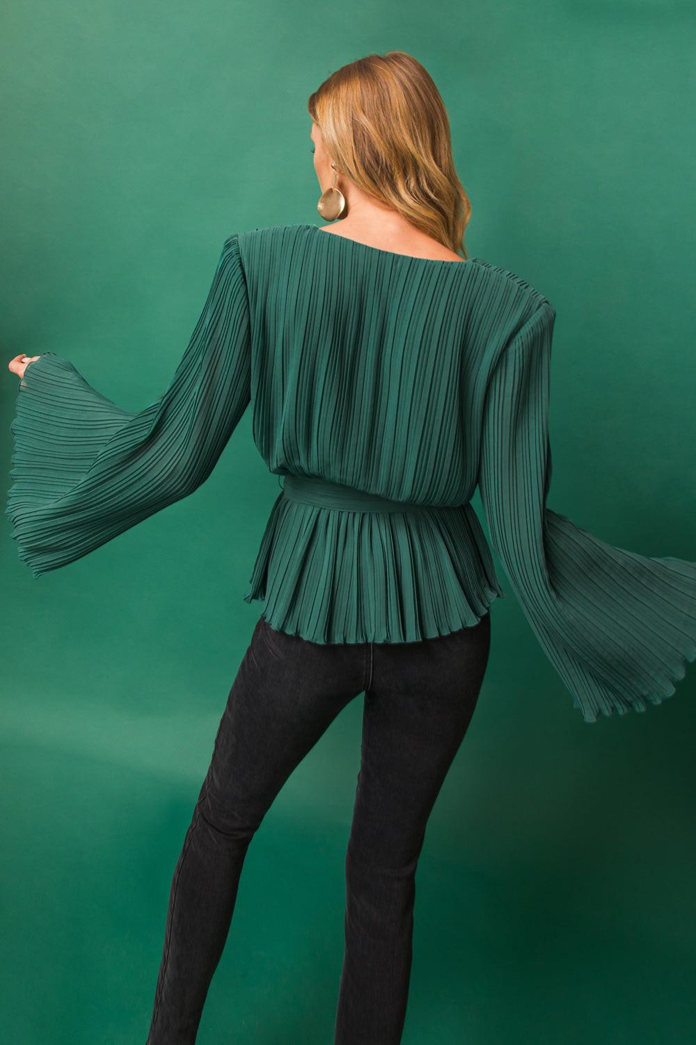 HELLO SWEETHEART PLEATED TOP Flying Tomato