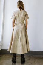 LUCKY ME WOVEN MIDI DRESS Flying Tomato