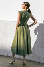 DELICATE DREAMS WOVEN MIDI DRESS Flying Tomato