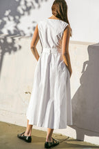 DELICATE DREAMS WOVEN MIDI DRESS Flying Tomato