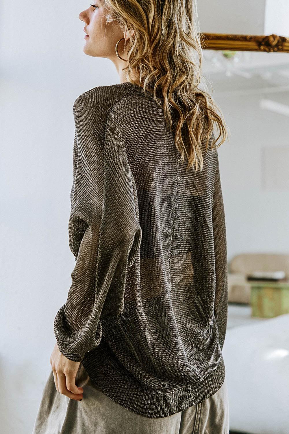 HERE GOES NOTHING SWEATER TOP Flying Tomato