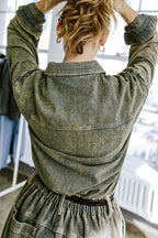 STUCK IN YOUR WAYS DENIM TOP Flying Tomato