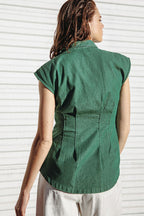 CLEAN SLATE DENIM TOP Flying Tomato