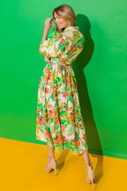 YOU KNOW ME SO WELL POPLIN MIDI SHIRT DRESS Flying Tomato