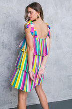 PROPER PARADISE WOVEN MINI DRESS Flying Tomato