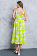 PERFECTLY ADORED WOVEN MIDI DRESS Flying Tomato