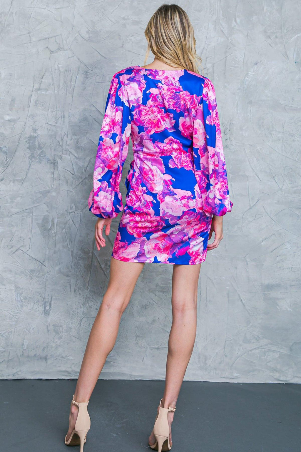 DRAMATICALLY CHIC SATIN MINI DRESS Flying Tomato