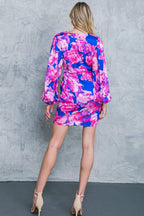 DRAMATICALLY CHIC SATIN MINI DRESS Flying Tomato