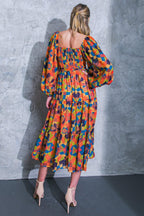NOTHING WAS THE SAME WOVEN MIDI DRESS Flying Tomato