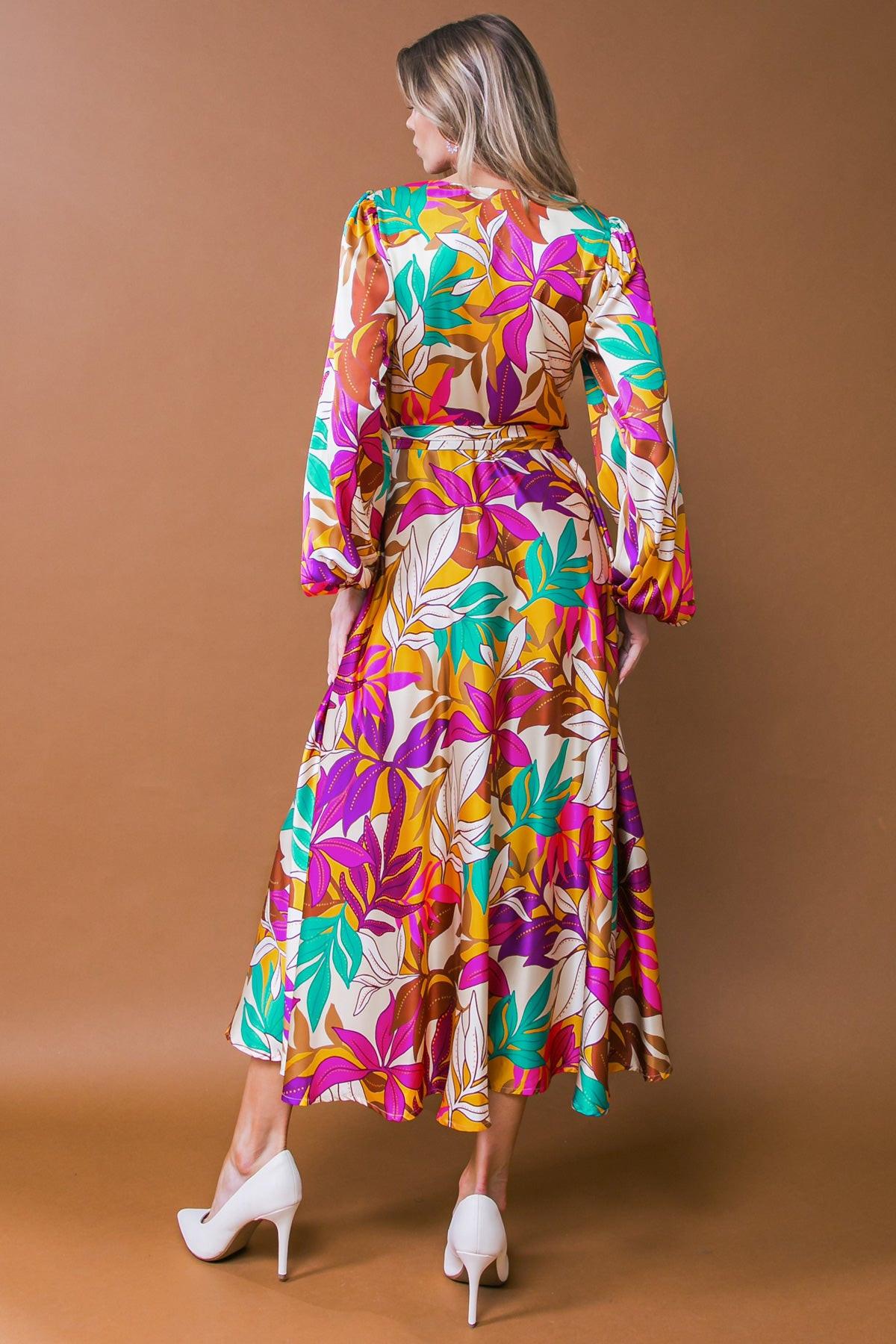 CAREFREE CONFIDENCE WOVEN MIDI DRESS Flying Tomato