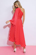 WRITE THIS DOWN WOVEN MIDI DRESS Flying Tomato