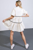 A WOW MOMENT WOVEN MINI DRESS Flying Tomato