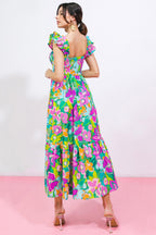 LOVE HAZE WOVEN MIDI DRESS Flying Tomato