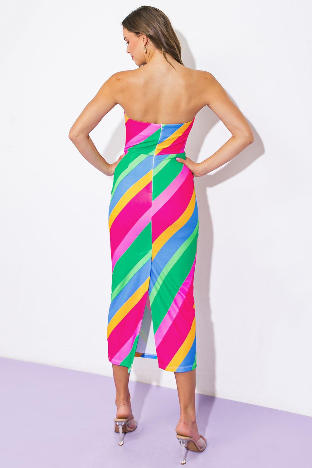 ALL OR NOTHING PONTI MIDI DRESS Flying Tomato