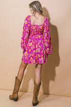 THRIVING ALL NIGHT WOVEN MINI DRESS Flying Tomato