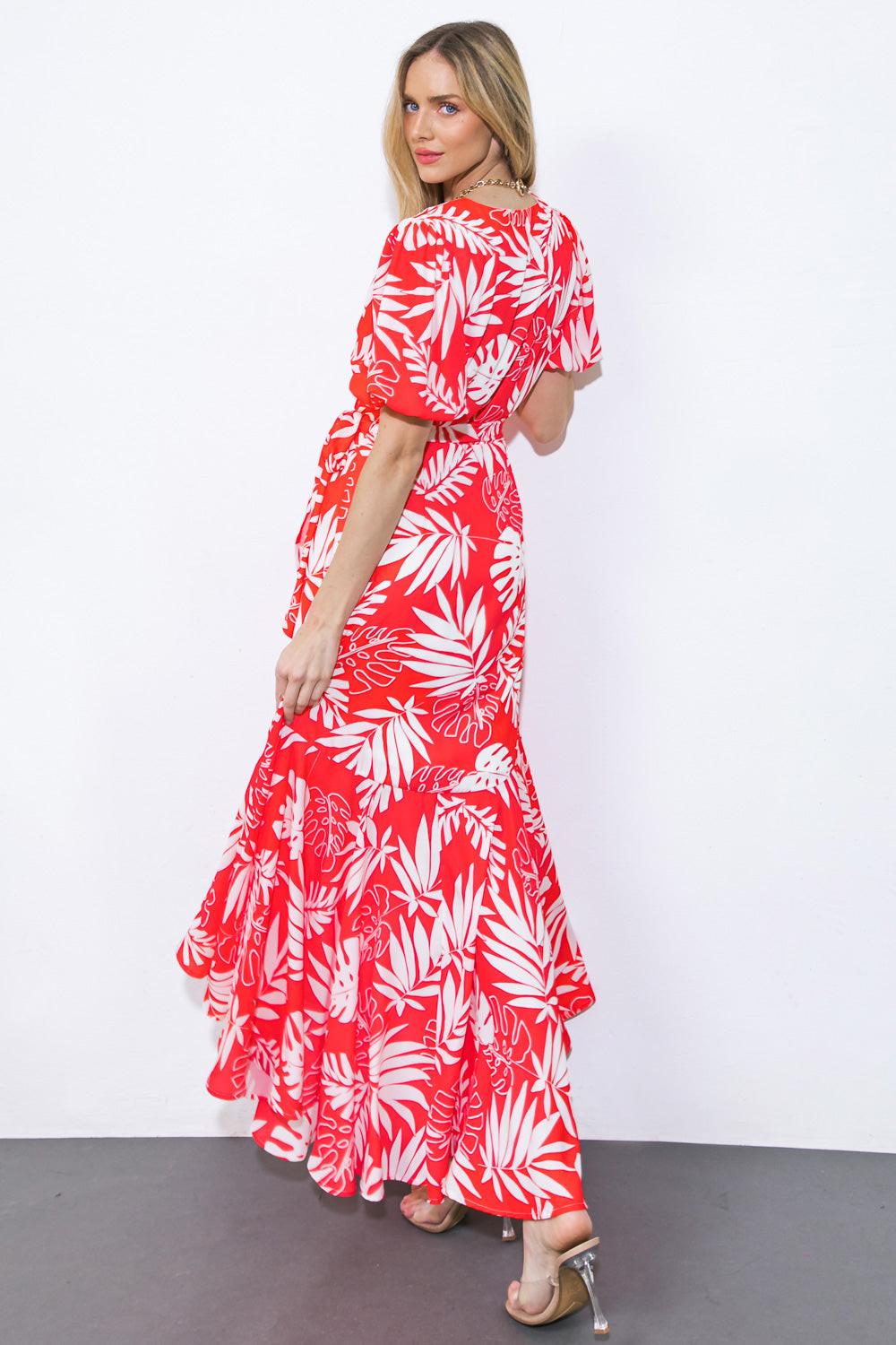 CRAZY IN LOVE WOVEN MIDI DRESS Flying Tomato