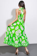 CAUSE A SCENE WOVEN MIDI DRESS Flying Tomato