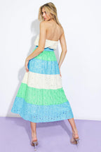 TAKE ME TO CABO WOVEN MIDI DRESS Flying Tomato