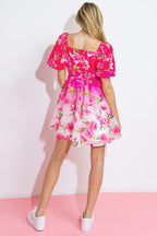 GOTTA GET READY WOVEN MINI DRESS Flying Tomato