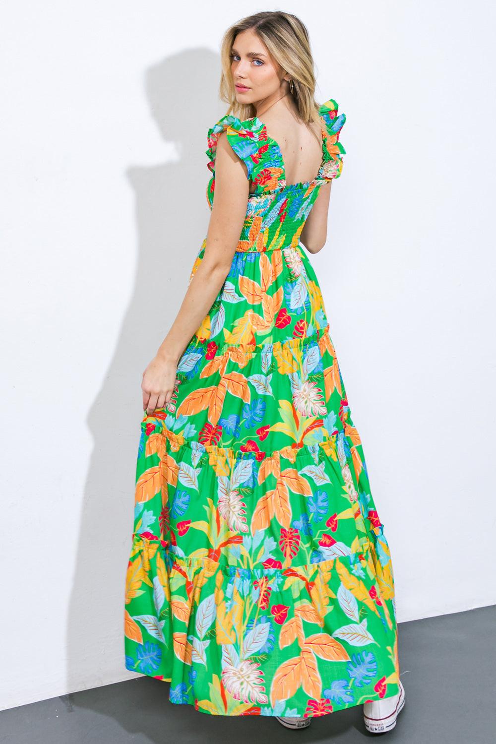 BEACH DATES WOVEN MAXI DRESS Flying Tomato
