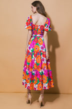 EVERYONE'S DESIRE WOVEN MIDI DRESS Flying Tomato