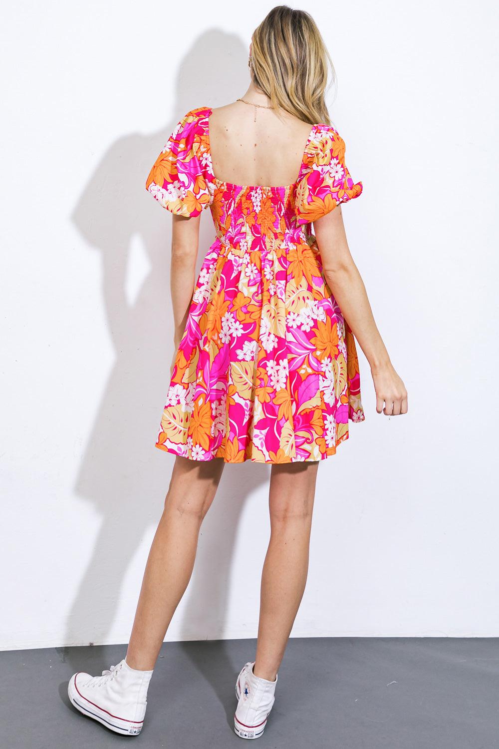 SWEET HARMONY WOVEN MINI DRESS Flying Tomato