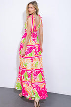 TAKE THE TRAILS WOVEN MAXI DRESS Flying Tomato
