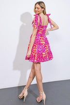 DANCING IN THE SUN WOVEN MINI DRESS Flying Tomato