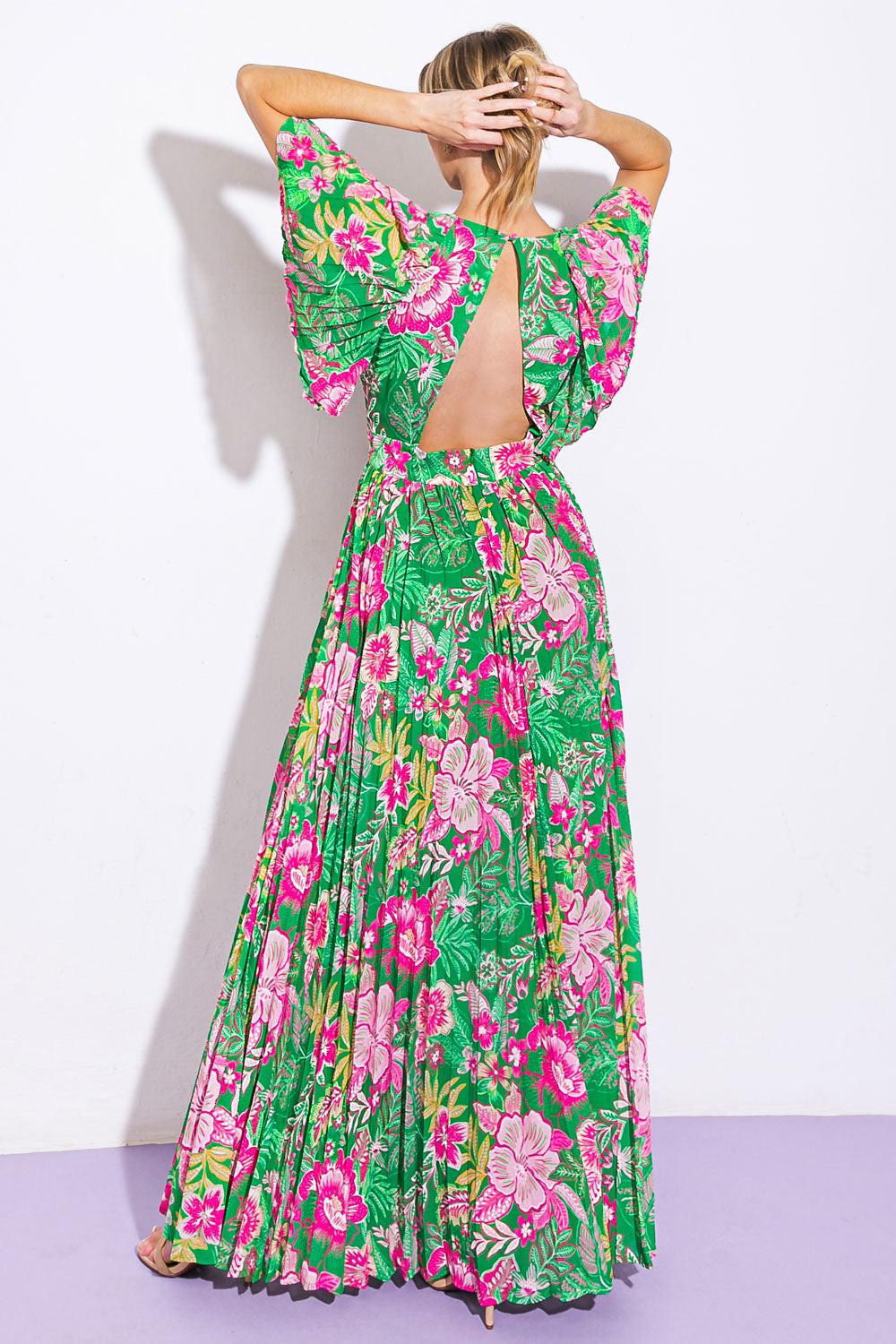 ALL NIGHT REVIVAL WOVEN MAXI DRESS Flying Tomato