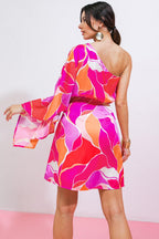 DESERT EXPRESS WOVEN SATIN MINI DRESS Flying Tomato