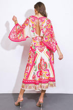 STUCK ON YOU WOVEN MIDI DRESS Flying Tomato