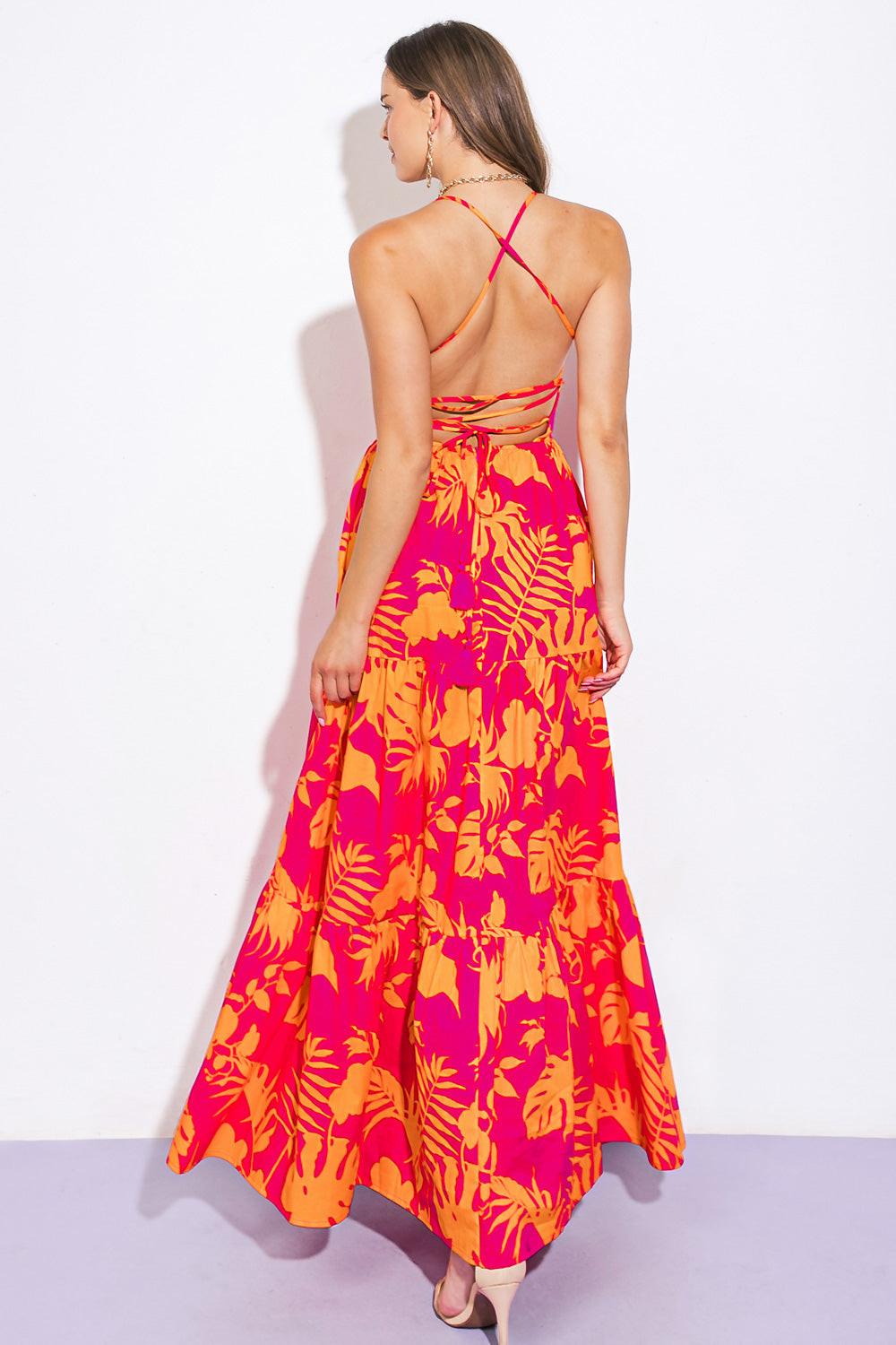 CLOSE TO YOUR HEART WOVEN MAXI DRESS Flying Tomato