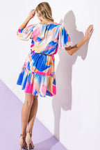 BAYSIDE BRUNCH WOVEN MINI DRESS Flying Tomato